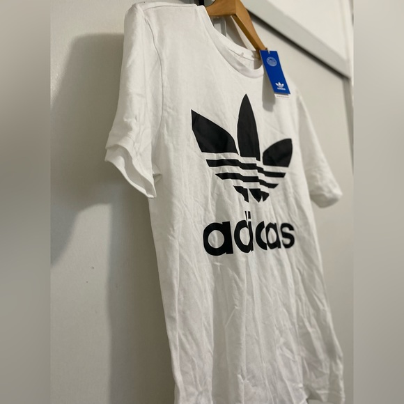 💜$12💜 NWT Adidas Trefoil Tee White Youth Original Size:XL - Picture 4 of 5